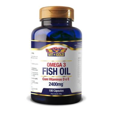 Imagem de Omega 3 (Fish Oil) Vitamina D E 2.400Mg - 100 Cápsulas - Vitgold