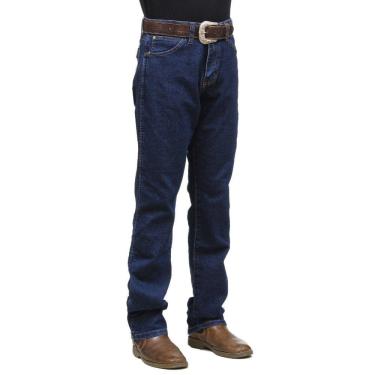 Imagem de Calça Jeans Masculina Azul Escuro com Elastano Cowboy Cut Wrangler 32610
