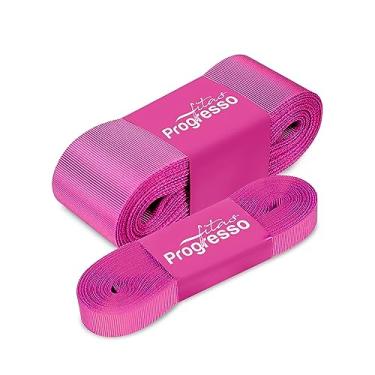 Imagem de Kit Fita De Gorgurão Nº 2 e Nº 9 / Fitas Progresso - Pacotes de 10m - 100% Poliéster (1364 - ROSA CHICLETE)