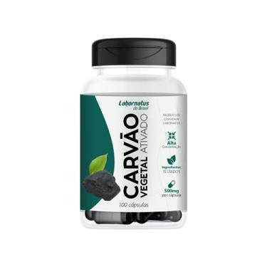 Imagem de Carvão Vegetal Ativado Alta Concentração 500mg 100 Cápsulas