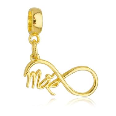 Imagem de Pingente Berloque Símbolo Infinito Mãe Pandora Banhado a Ouro 18k - Premium