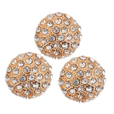 Imagem de ULDIGI 3 Peças Botões De Metal Com Diamantes Botões De Strass Artesanais Botões Transparentes Fivelas De Costura Decoração Vintage Strass Para Roupas Decoração De Metal Botões