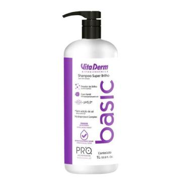Imagem de Shampoo Sem Sal Super Brilho Pro Basic Vita Derm 1L
