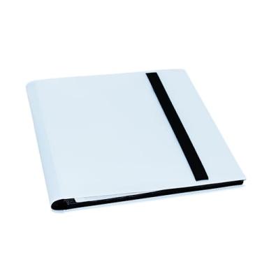 Imagem de Cabos & Plugs, Pasta fichário para 360 cards, 9 pocket para cartas 3/4", 20 folhas frente e verso, albúm de qualidade premium para figurinhas (Branco)