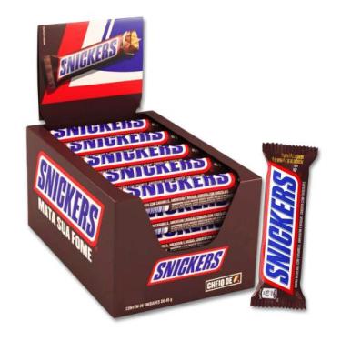 Imagem de Chocolate Snickers Individual Kit 20 Unidades De 45G - Mars