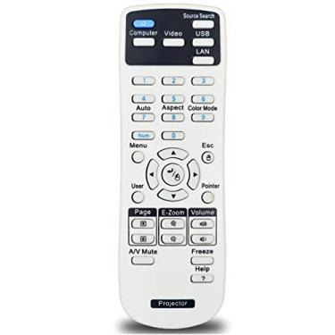 Imagem de InTeching Controle remoto para projetor 1456641 para Epson EX21, EX30, EX31, EX50, EX51, EX71, PowerLite 400W/410W/78/822+/ 822P/ 83+/ 83C/ 83V+/ S6