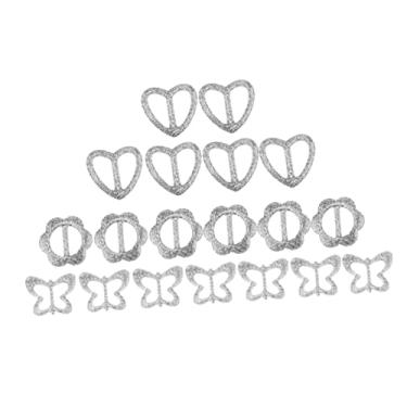Imagem de TENDYCOCO 20 peças de roupas botão de canto nó clipes de lenço para cachecóis cachecol fecho anel liga broche broche lenço, Cores sortidas 2, 4.5x4.5x0.5cm