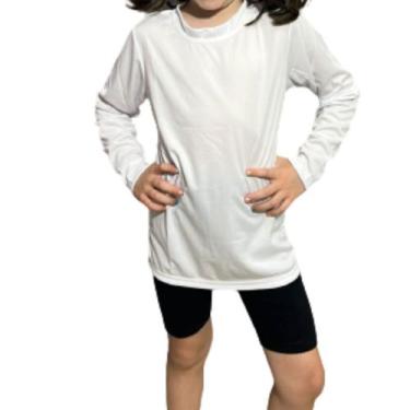 Imagem de Camiseta Infantil Dry Fit Proteção Uv35+ Manga Longa Unissex - Fix