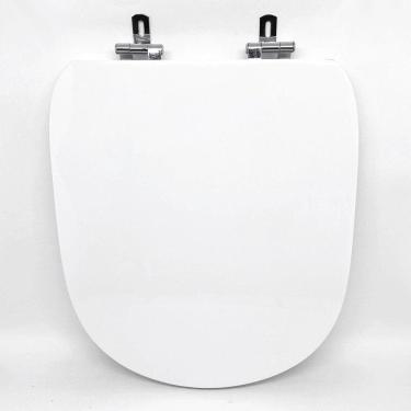 Imagem de Assento Sanitário Poliéster para Louça Life/vogue Plus celite/deca Super Luxo Cromado Branco