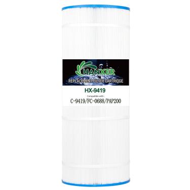 Imagem de HANXER Filtro de piscina substitui C-9419, Filbur FC-0688, 931-220, PAP200, SP200, Clean and Clear 200, CC200, Ultral-C5, PP-C5, Darlly 10201, cartucho de filtro de piscina de 200 metros quadrados, 1