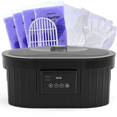 Imagem de Máquina de cera de parafina para mãos e pés, 5000 ml de cera de parafina para banho encerado e parafina com cera de parafina de 1,3 kg para tratamento profissional de spa e artrite em casa