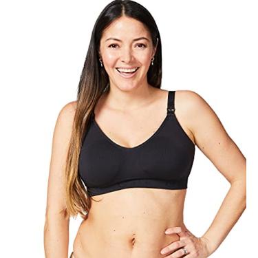 Imagem de Cake Maternity Sutiã feminino para gestantes e amamentação Rock Candy luxuoso sem costura (com enchimentos removíveis), Preto, XG