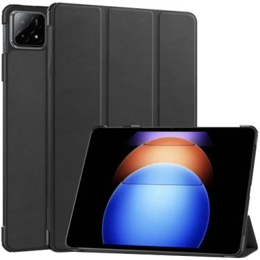 Imagem de Kepuch Custer Capas para Xiaomi Pad 6S Pro 12.4" 2024,Couro-PU Bolsas Estojos - Preto