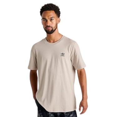 Imagem de adidas Originals Camiseta masculina Trefoil Essentials, Wonder Bege/Shadow Brown, M