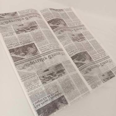 Imagem de Oasis Supply, Folhas Deli papel Sanduíche do envoltório de papel - Alimentos Wrapping lubrificante resistente à Checkered Basket Liners, 12" x 12" (cópia do jornal, 250 Count)