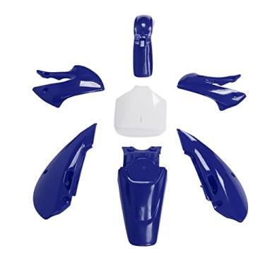 Imagem de Kit De Carenagem De Plástico ABS Vomeko, Kit De Carenagem De Plástico, Kit De Carenagem De Plástico Branco Vermelho Para KLX110 KX65 DRZ110 RM65(azul)