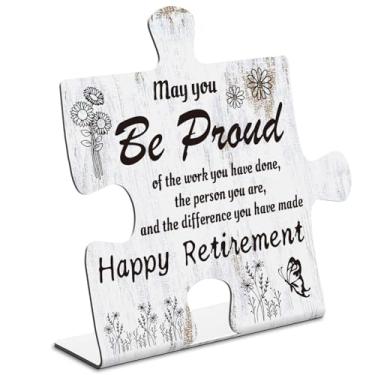 Imagem de May You Be Proud Of The Work Thank You Gifts For Coworkers, Teachers, Mentors, Appreciation Gifts for Boss Coach Leader Friend, Metal Puzzle Office Decorative Signs & Plaques xpp232