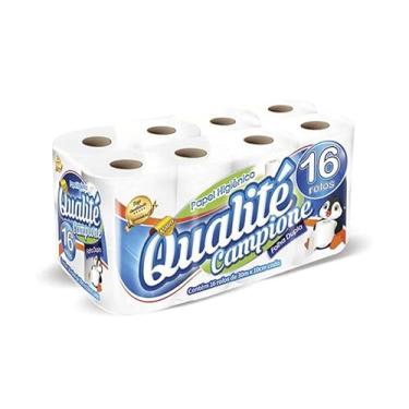 Imagem de Papel Higiênico 16 Rolos Folha Dupla 30M - Qualité Campione