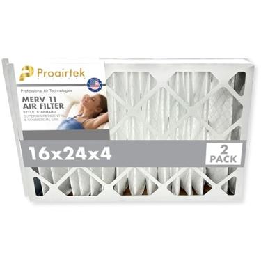 Imagem de Proairtek AF16244M11SWH Modelo 16x24x4 Pacote com 2 filtros de ar, MERV 11; ideal para qualquer pessoa que queira ar limpo e fresco em sua casa