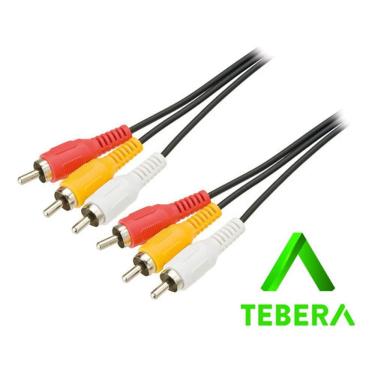 Imagem de Cabo 3 Rca + 3 Rca 1,5m