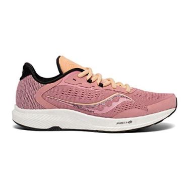 Imagem de Saucony Tênis de corrida feminino Freedom 4, Água de rosa/pôr do sol, 9