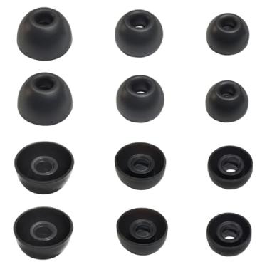 Imagem de Pontas de silicone para fones de ouvido Beats Studio Buds + pontas de substituição para fones de ouvido Beats Fit Pro, 6 pares, preto