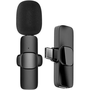 Imagem de Microfone de Lapela Sem fio Conector Tipo C Redução de Ruído Longo Alcance Compatível Android/Iphone 15 - YODHE