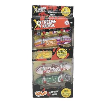 Imagem de Skates de Dedo Colecionáveis com 4Pçs, Extremos e Radicais - Toyng (Coleção 9)