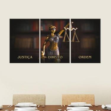 Imagem de Quadros Decorativos Justiça Direito Ordem Deusa Thémis Balança Advocac