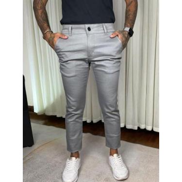 Imagem de Calças Sport Fino Skinny Masculina Bolso Faca - Next Jeans, Cinza clar