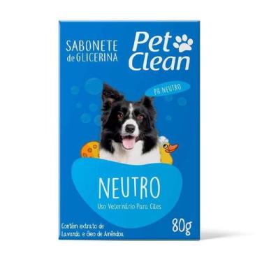 Imagem de Sabonete Pet Clean Neutro para Cães e Gatos 80g