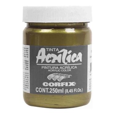 Imagem de Tinta Acrílica Metinta 250ml 143 Bronze Iridescente Corfix