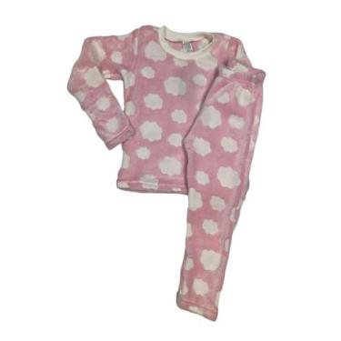 Imagem de Conjunto Infantil Fleece Estampado Brilha No Escuro Meninas - Wju Jean