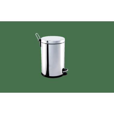 Imagem de Lixeira com Pedal e Balde Brinox Decorline 5 L - Ø 20x30cm Aço Inox