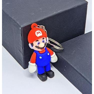 Imagem de Chaveiro com Pingente Mini Boneco 3D emborrachado Super Heróis Homem A