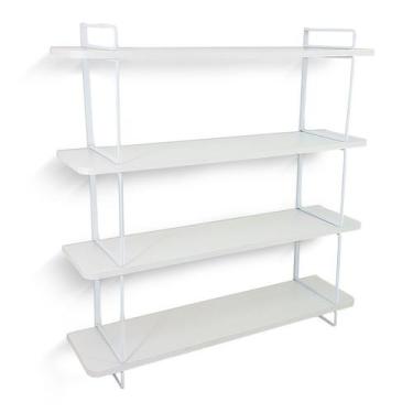 Imagem de Estante Decorativa Gênova Para Livros Com 4 Prateleiras - Genus Móveis