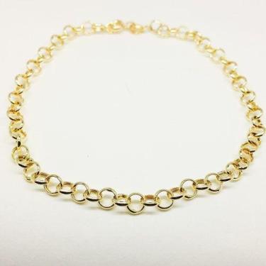 Imagem de Pulseira Feminina 19cm Elos Portuguêses Ouro 18k750 - RD Magazine