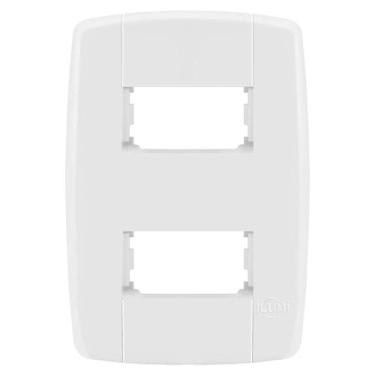 Imagem de Placa 2 Módulos Com Suporte 4X2 - Ilumi Lev - 8708