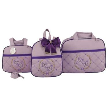 Imagem de Bolsa maternidade 3 peças borboleta - LET BABY BOLSAS DE MATENIDADE, L