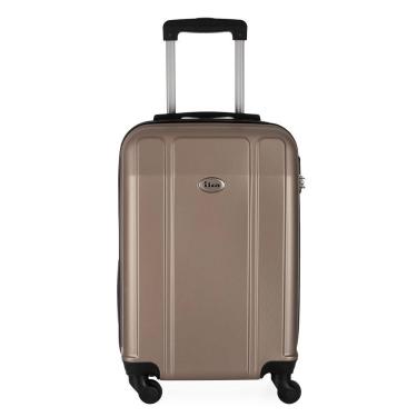 Imagem de Mala de Viagem Media em Abs Ika Continental Cadeado Embutido Rodas Giro 360 Champagne