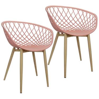 Imagem de Kit 2 Cadeiras Poltrona Clarice Sidera Nest Web C/ Apoio De Braço - Ro