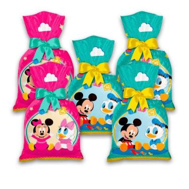 Imagem de 8 Sacolas surpresa Lembrancinhas Mickey baby decoração - Regina