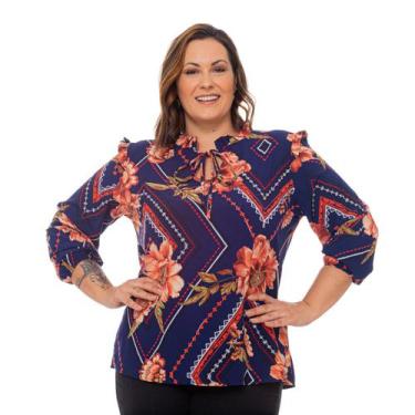 Imagem de Blusa Feminina Plus Size Moderna Roupa Grande Confortável - Gatta Fash