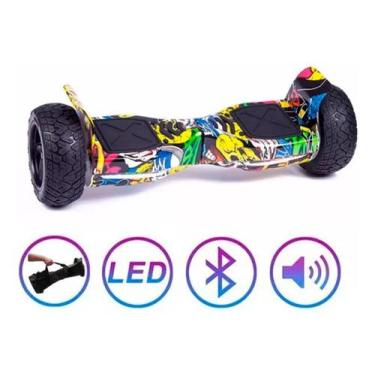 Imagem de Hoverboard Skate Elétrico 8.5 Offroad Led Bluetooth Hiphop - Brinovar