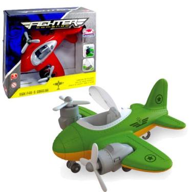 Imagem de Avião Infantil de Brinquedo Bimotor Fighter Articulado - 1 Unidade - U