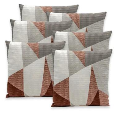 Imagem de Kit 6 Capas de Almofadas Favinho 40x40 C/ Zíper PIQUET Estampadas - Be