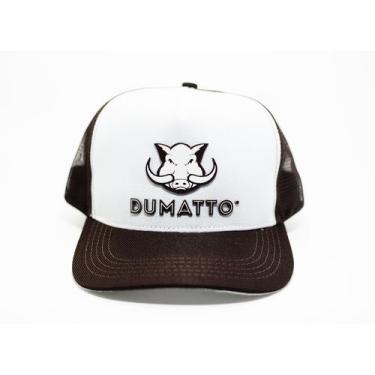 Imagem de Boné dumatto branco/marrom/marrom