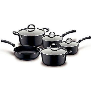 Imagem de Jogo Panela  Mônaco Preto 5 Peças - Tramontina, Preto, 5 Peças