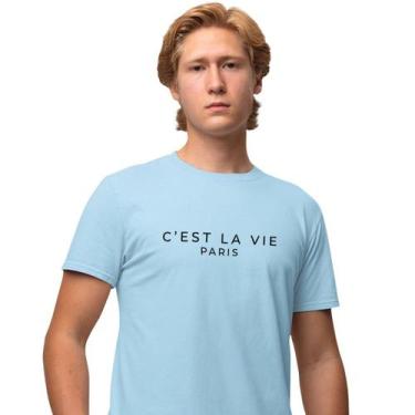 Imagem de Camisa Camiseta Estampada Masculina em Algodão 30.1 C'est la Vie Paris