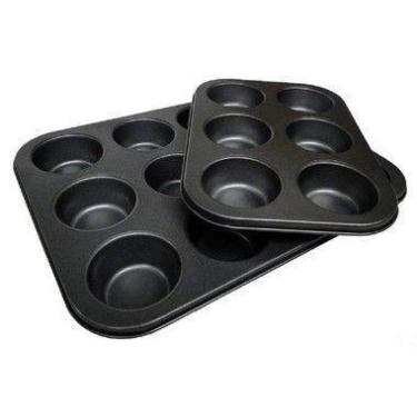 Imagem de Formas Cupcake Antiaderente 6 E 12 Cavidades Pão De Queijo - Wilmil